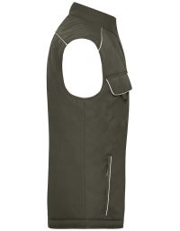 Gefütterte Softshell Arbeitsweste Olive